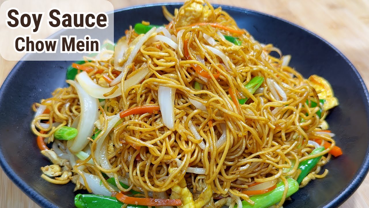 Cantonese Soy Sauce Chow Mein Recipe | Easy Noodle Recipe | Dinner Recipes | Chinese Cooking img